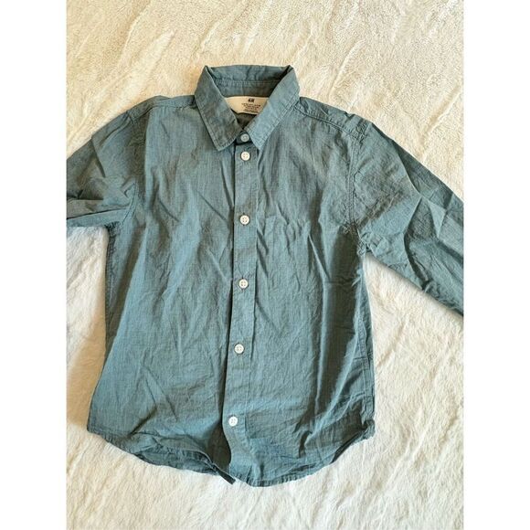 H&M Toddler Button Up Shirt 4t - Picture 4 of 6